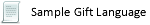 Sample Gift Language